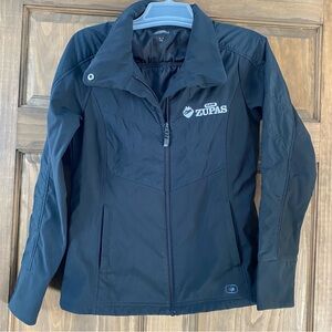 Women's Black Ogio Jacket with Cafe Zupas Logo